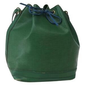 LOUIS VUITTON Epi Noe Shoulder Bag Bicolor Green Blue M44044